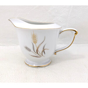 Sango Harvest Gold Pattern China Creamer 3 5/8"